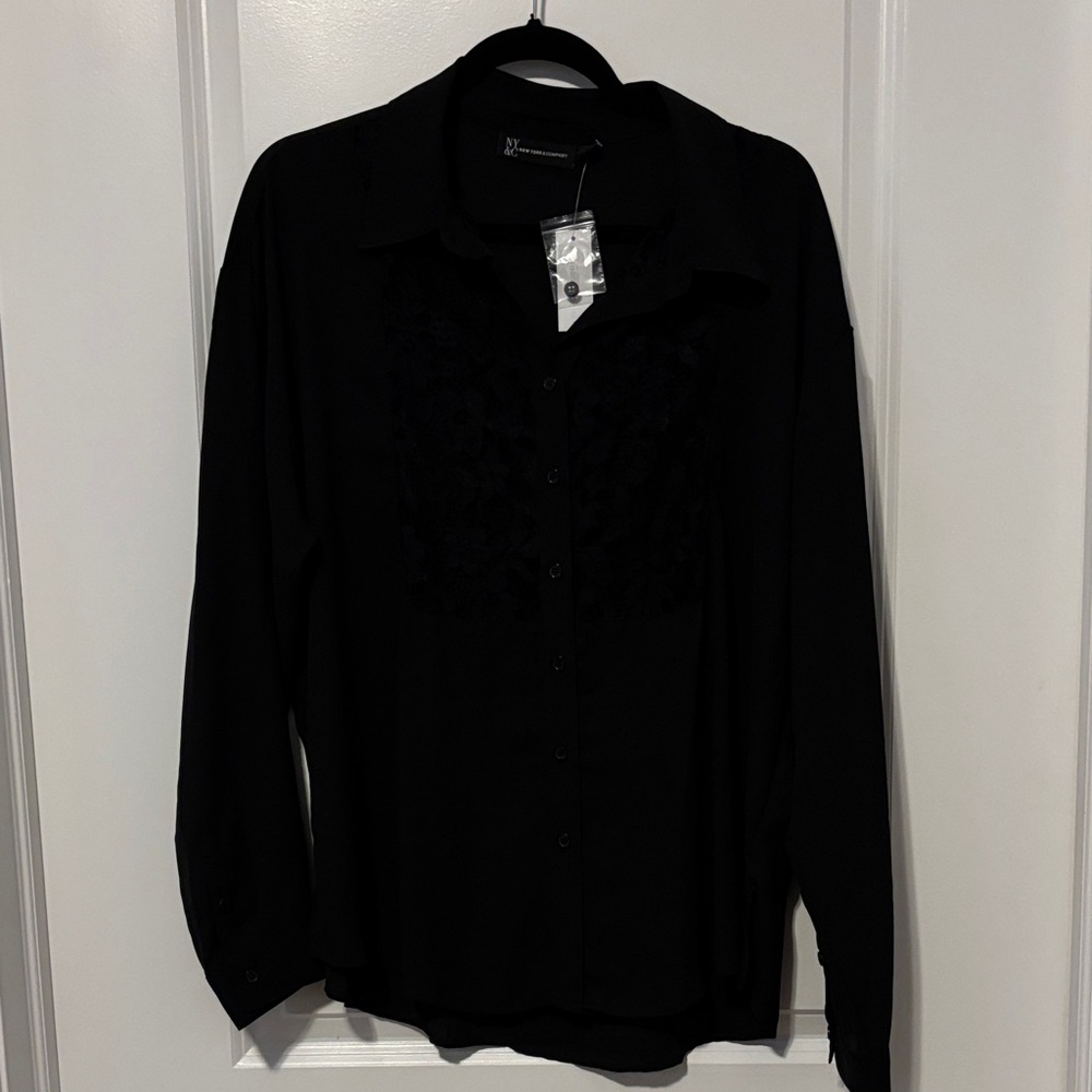Elegant Black Women's Top